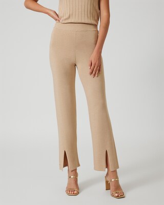Strickhose mit Schlitz