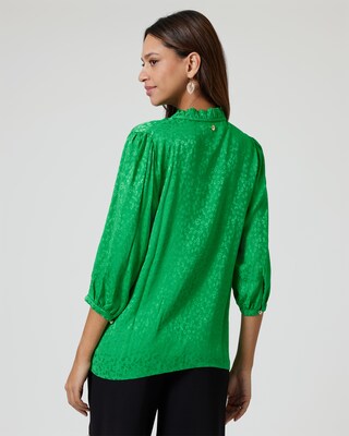 Jacquard-Bluse