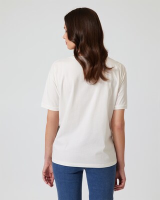 Shirt mit Webeinsatz