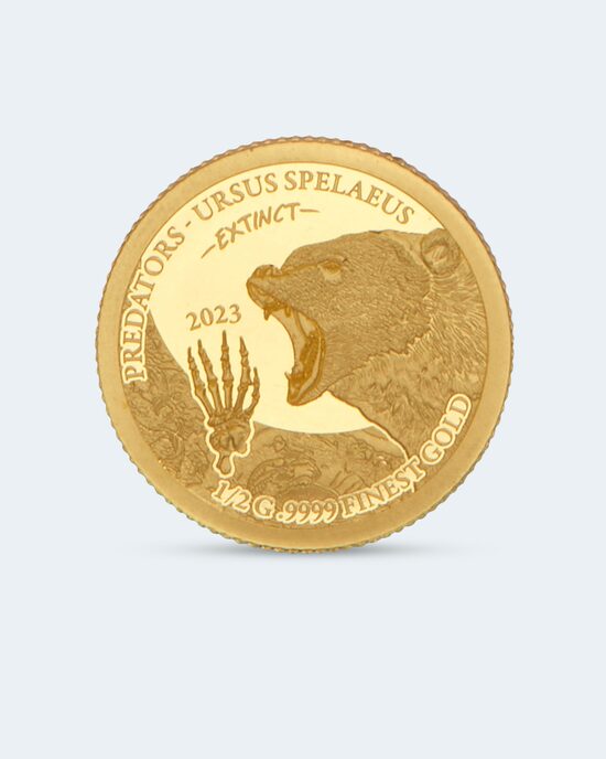 Produktabbildung für Goldmünze Extinct Predators Höhlenbär