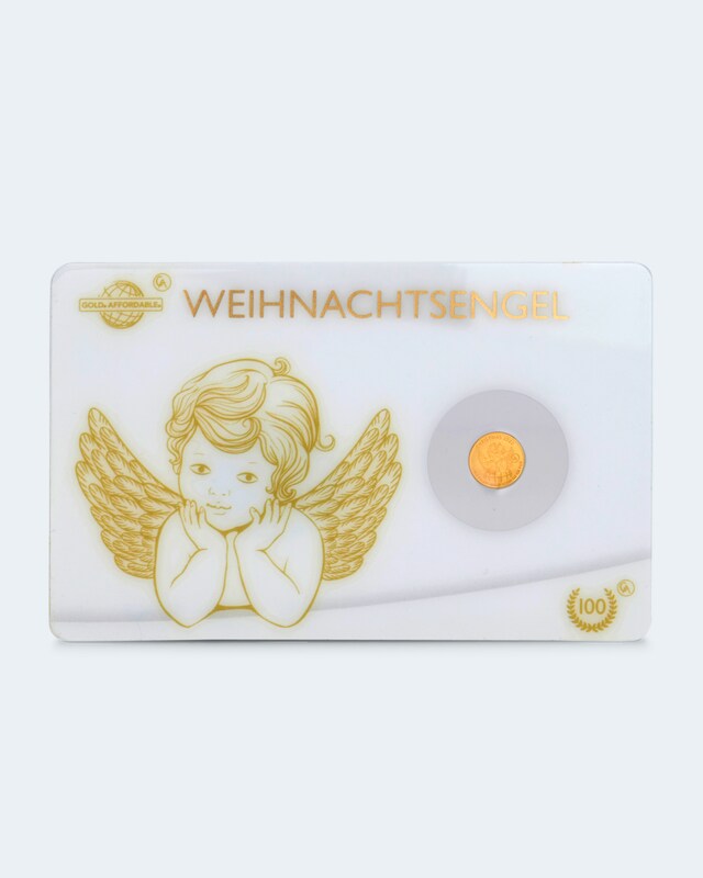 Goldmünze Weihnachtsengel 2022