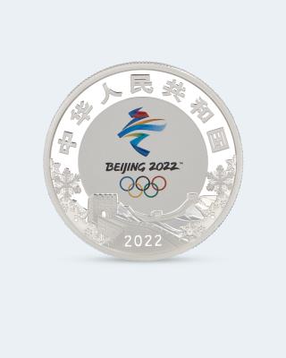 Silbermünze Beijing 2022 Short Track