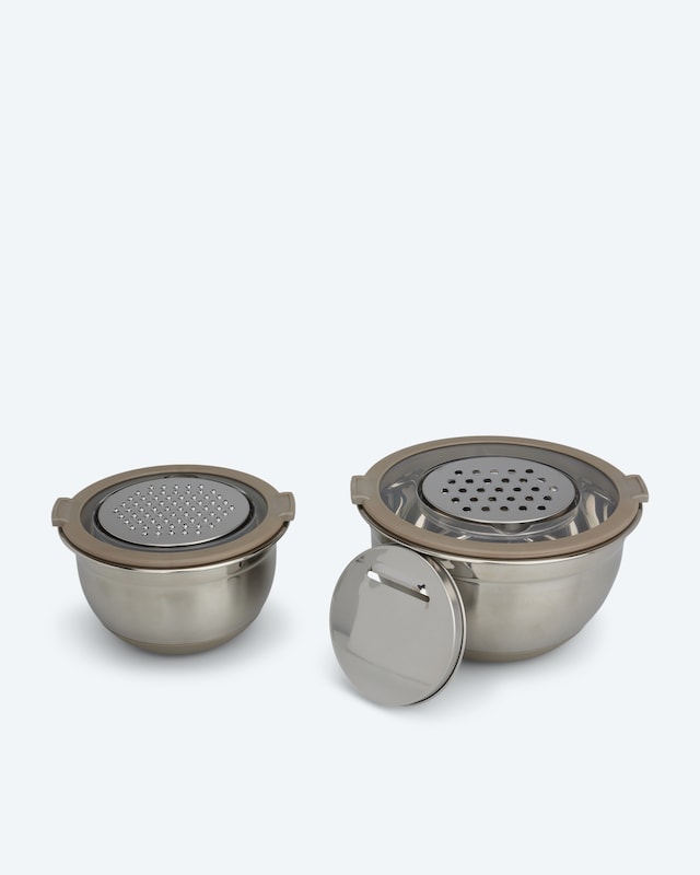 Schüssel-Set Edelstahl, 7tlg.