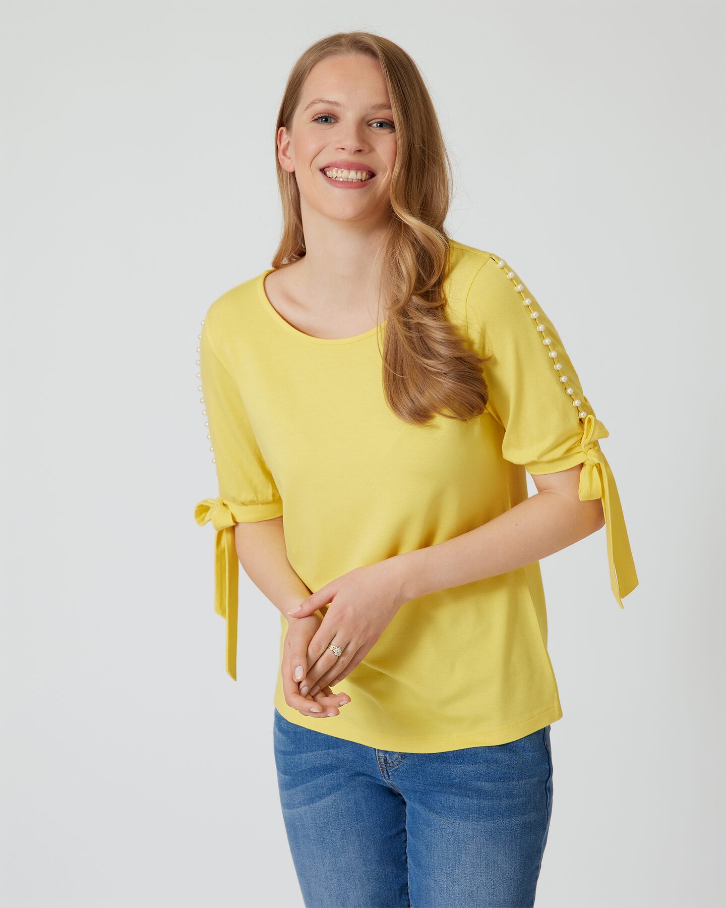 Produktabbildung für Shirt mit Perlen-Deko