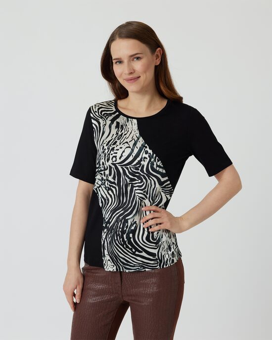Produktabbildung für Shirt mit Zebradruck