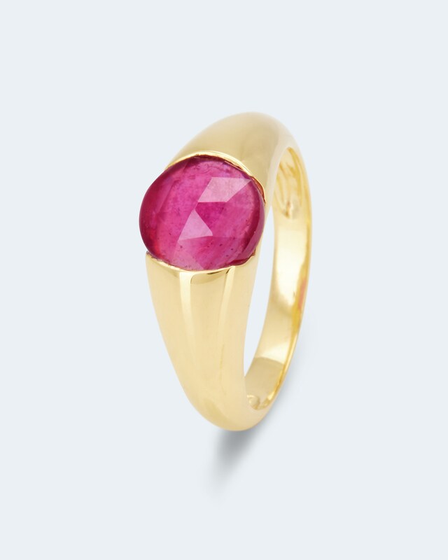 Ring mit Sambia Rubin