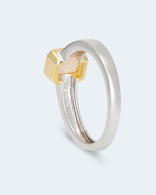 Bicolor-Ring mit äthiopischem Opal
