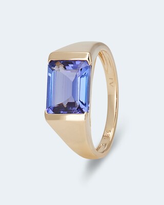 Ring mit Tansanit AAAA+