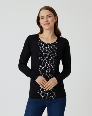 Pullover mit Leo-Druck