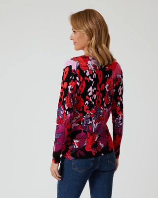 Classic Pullover "Animal/Blütentraum"