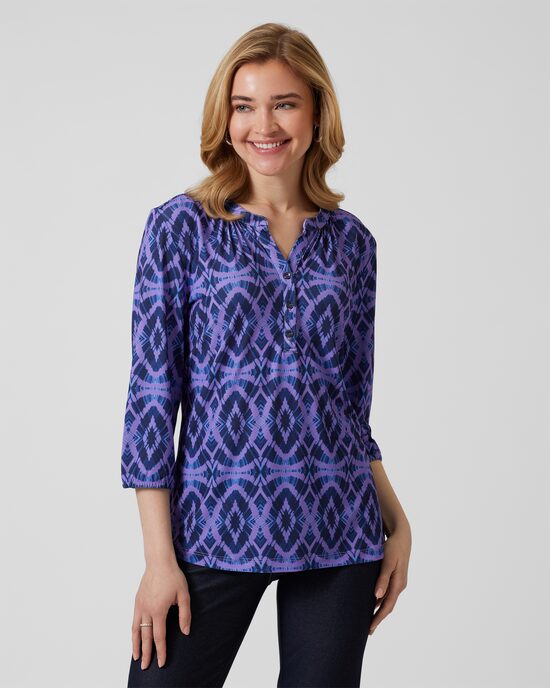 Produktabbildung für Shirt-Bluse mit Batikdruck