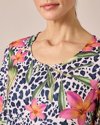 Produktabbildung 4 für Bigshirt "Flower Leopard"