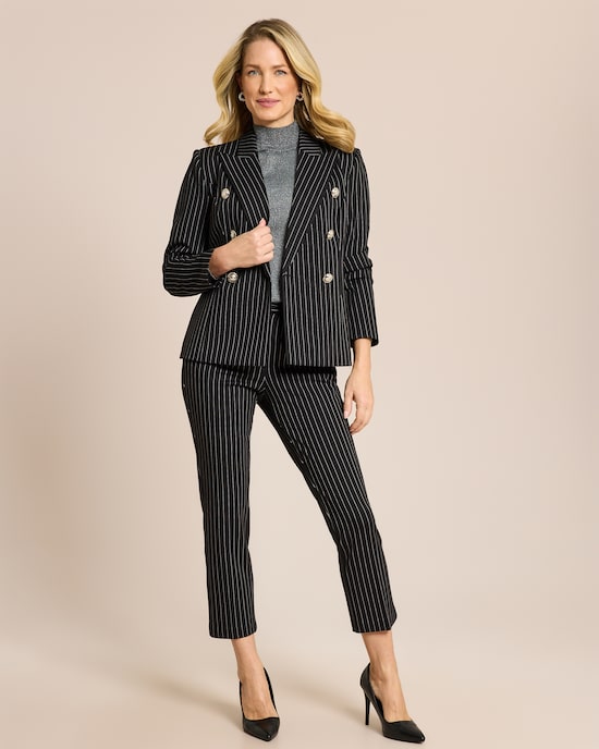 Produktabbildung für Couture Pontehose mit Nadelstreifen