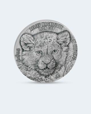 2-Kilo-Silbermünze Lion Cub 2023