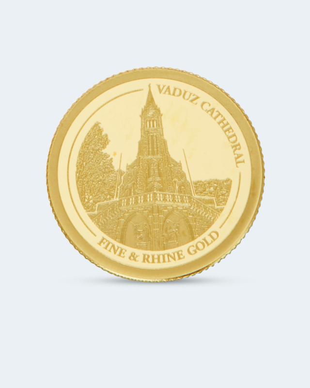 Goldmünze Kathedrale Vaduz 2021