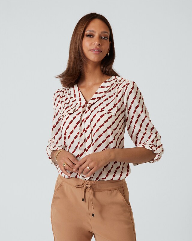 Bluse "Tamara" mit Grafik-Print
