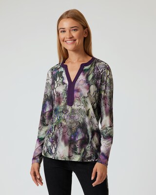 Shirt mit Snakeprint