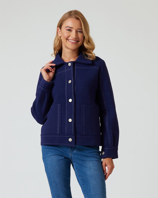 Strickjacke in Jeans-Optik