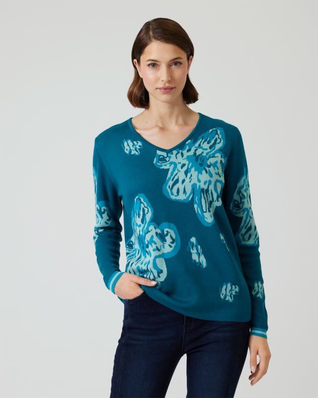 Pullover mit All-Over-Druck
