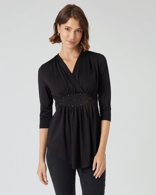 Shirt mit verzierter Taille