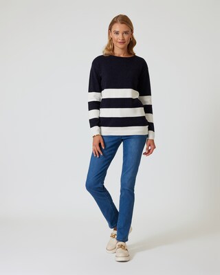 Pullover mit Blockstreifen