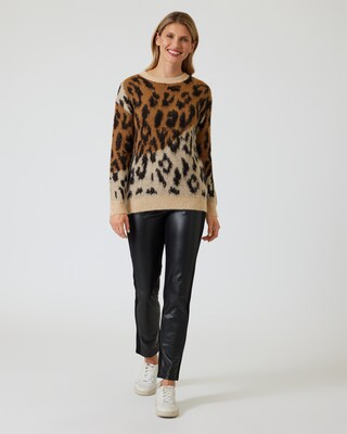 Pullover im Leo-Design
