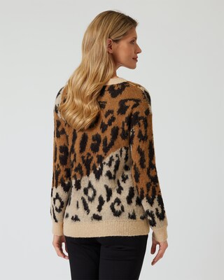 Pullover im Leo-Design