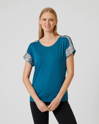 Shirt mit Pailletten