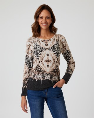 Pullover mit All-over-Druck