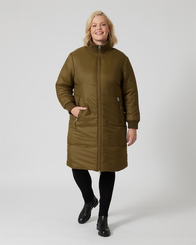 Parka mit Rippbündchen