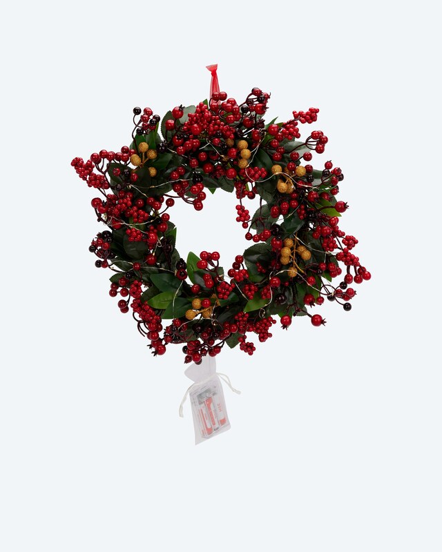 LED-Kranz "Winterbeere"