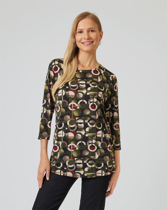 Produktabbildung für Midi-Shirt mit Grafik-Print