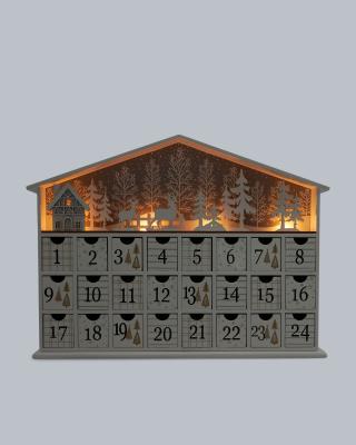 LED-Holz Adventskalender