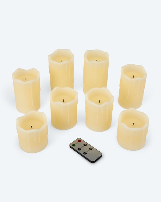 Produktabbildung für LED-Stumpenkerzen 8tlg.