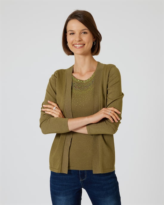 Produktabbildung für Glow Pullover in Twinset-Optik