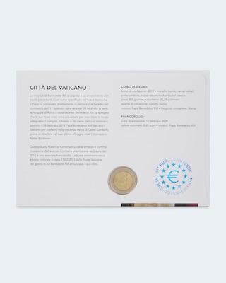 Produktabbildung 2 für 2-€-Numisbrief Papst Benedikt 2013