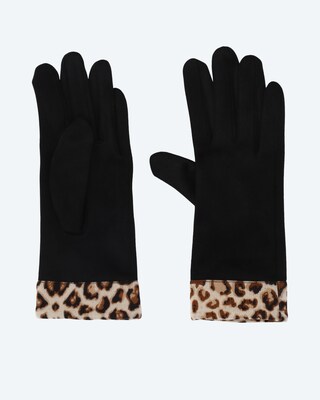 Handschuhe mit Leo-Besatz