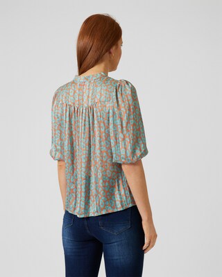 Bluse mit Animal-Druck