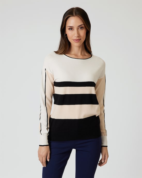 Produktabbildung für Pullover mit Streifen