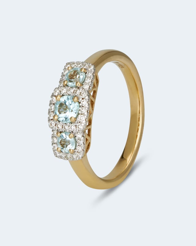 Ring mit Paraibaturmalin & Brillanten