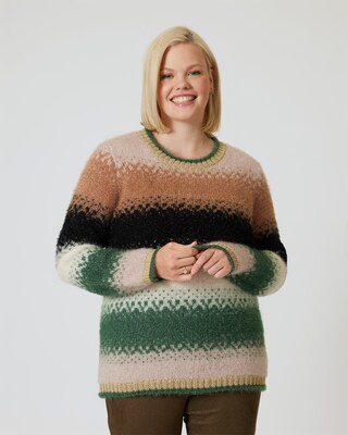 Pullover mit Musterstreifen