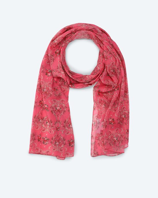 Produktabbildung für Schal mit floralem Rosendruck