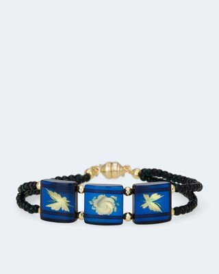 Armband mit Bernstein und Hämatit