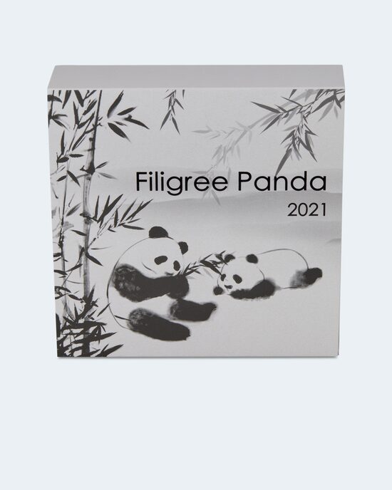 Produktabbildung für 2Oz Silber Filigree Panda 2021