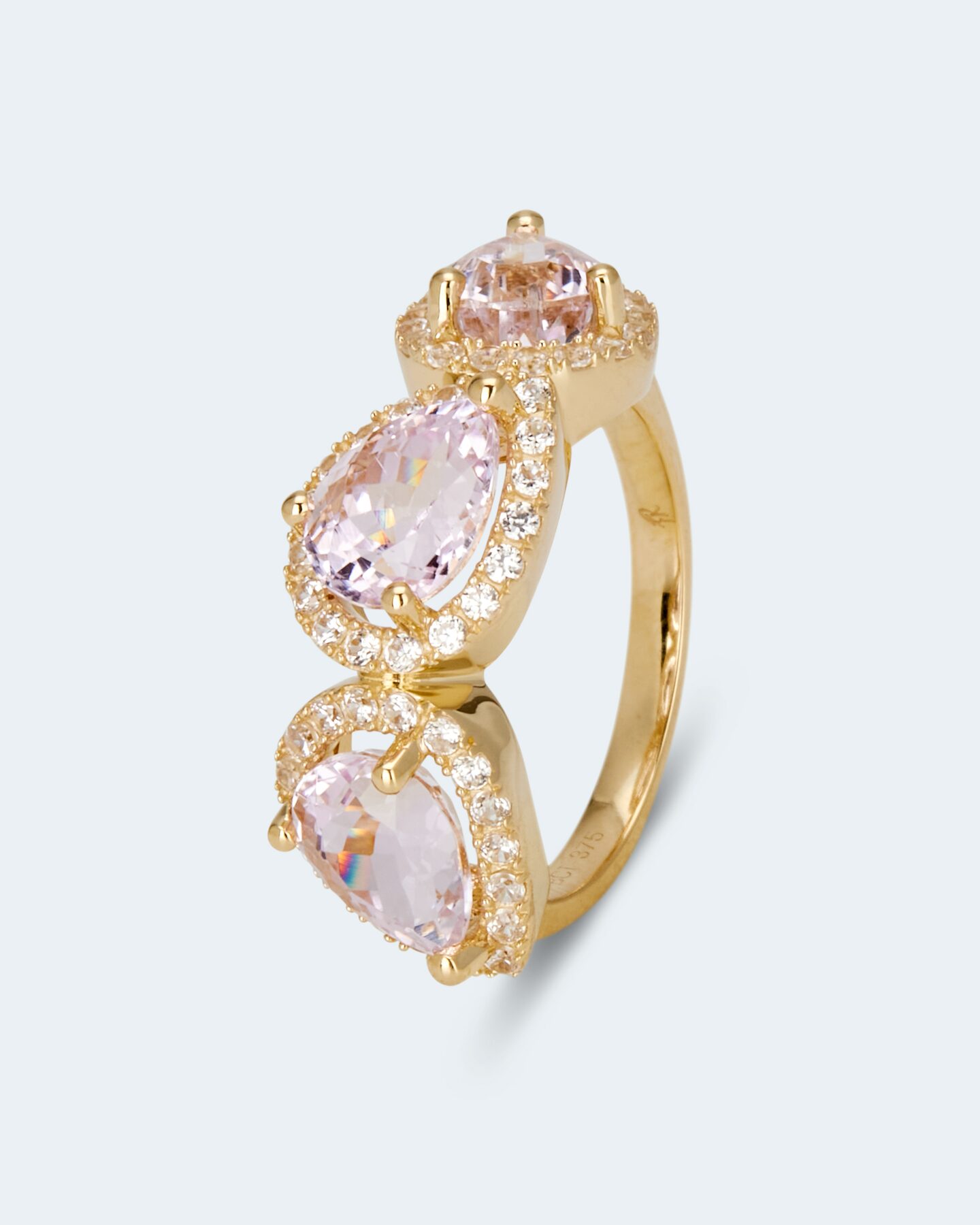 Produktabbildung für Ring mit Kunzit und Zirkon