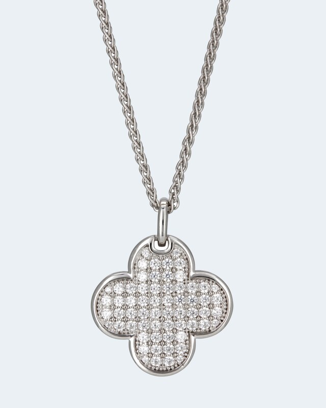 Anhänger mit Zirkonia und Kette