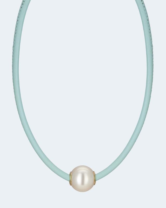 Leder-Collier mit MK-Perle 16 mm