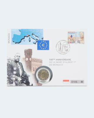 Numisbrief Monaco Fürst Albert I 2022