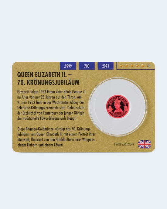 Produktabbildung für Chameo Goldmünze Queen Elizabeth II. 2023