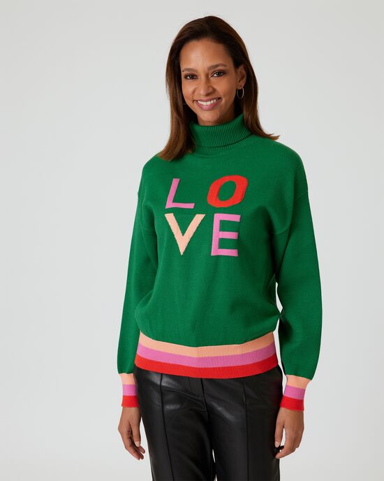 Produktabbildung für Pullover mit Schriftzug